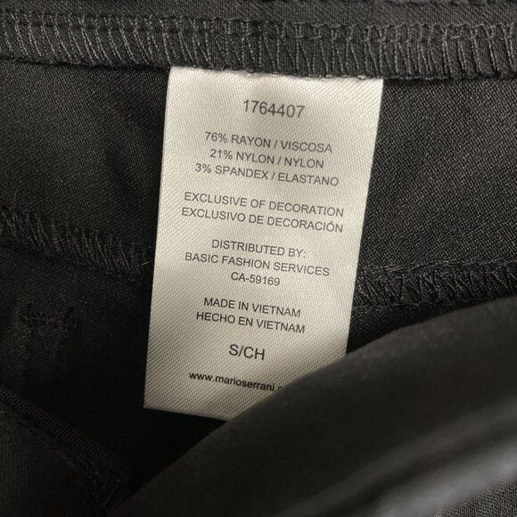 NEW Mario Serrani Women's S Black Comfort Stretch Capri Pants 23" Inseam - Picture 8 of 12